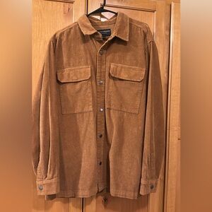 No Boundaries Brown Casual Button Down Shirt